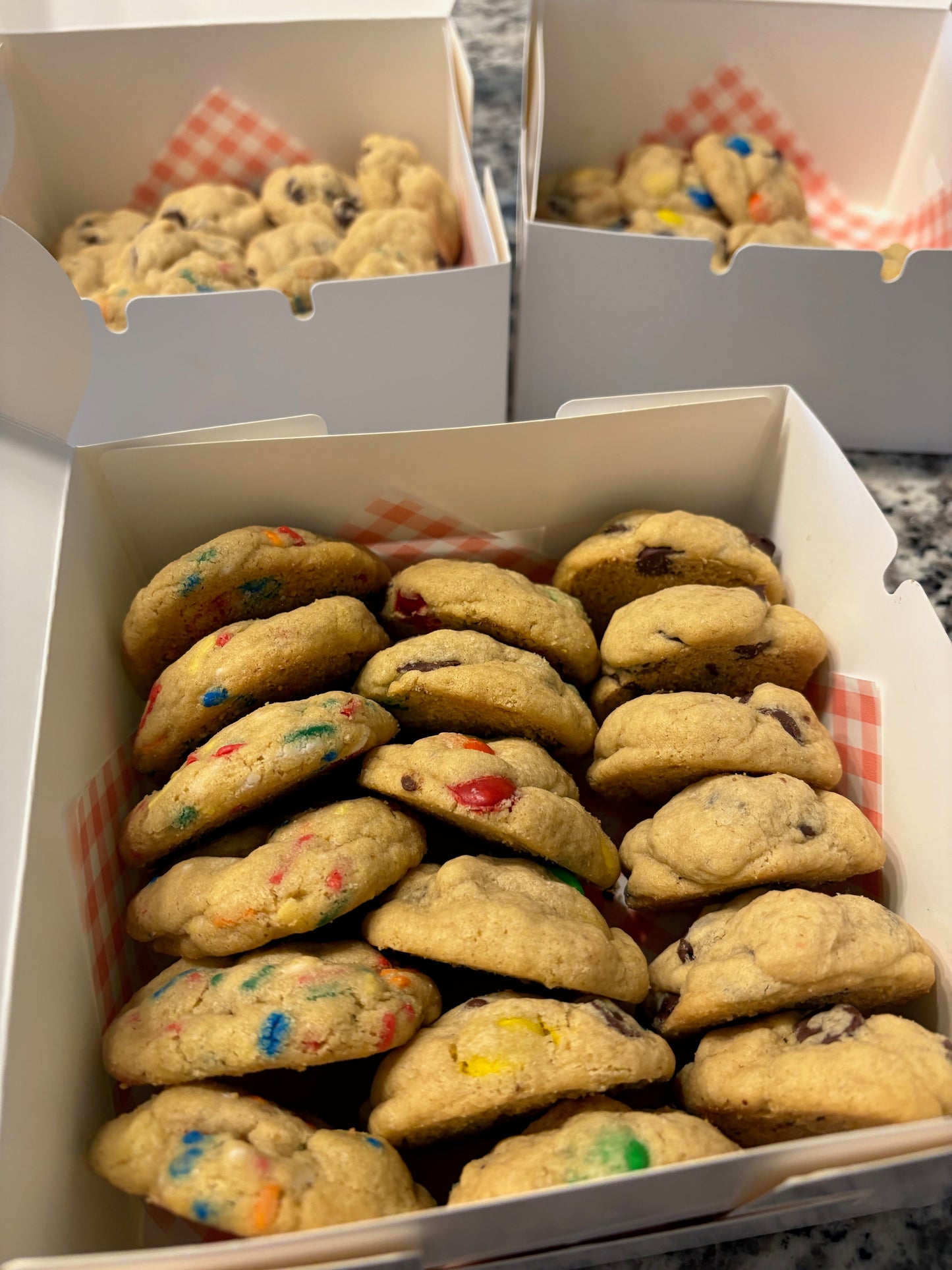 trio of teeny tiny cookies